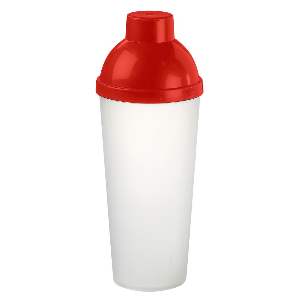 Shaker "Lagoon" 0,5 l - transparent-milchig/rot