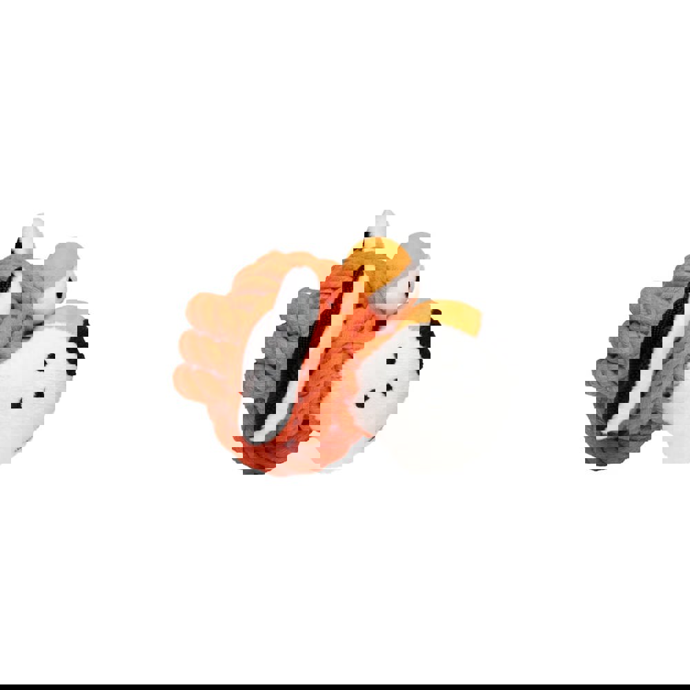 Hundespielzeug Knotentier Tiger, orange, one size