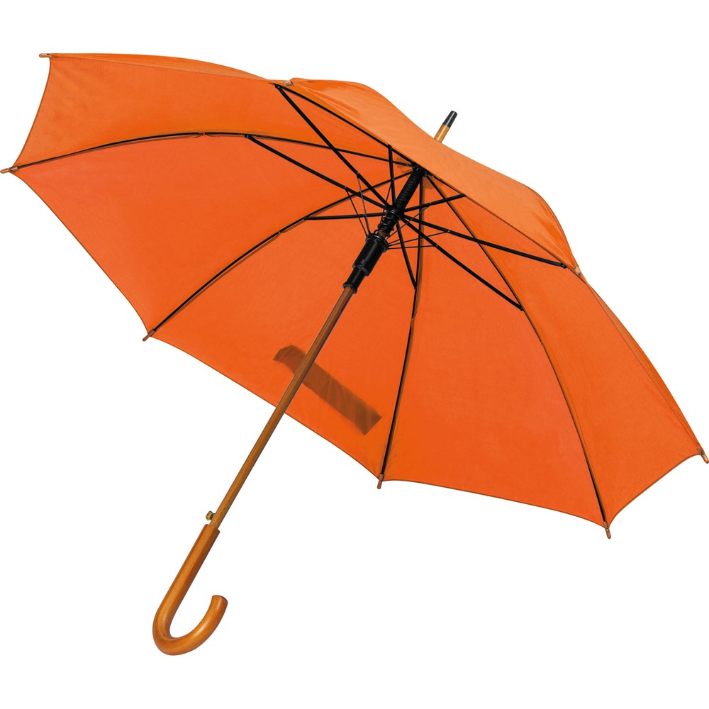 Automatikstockschirm aus Polyester - orange