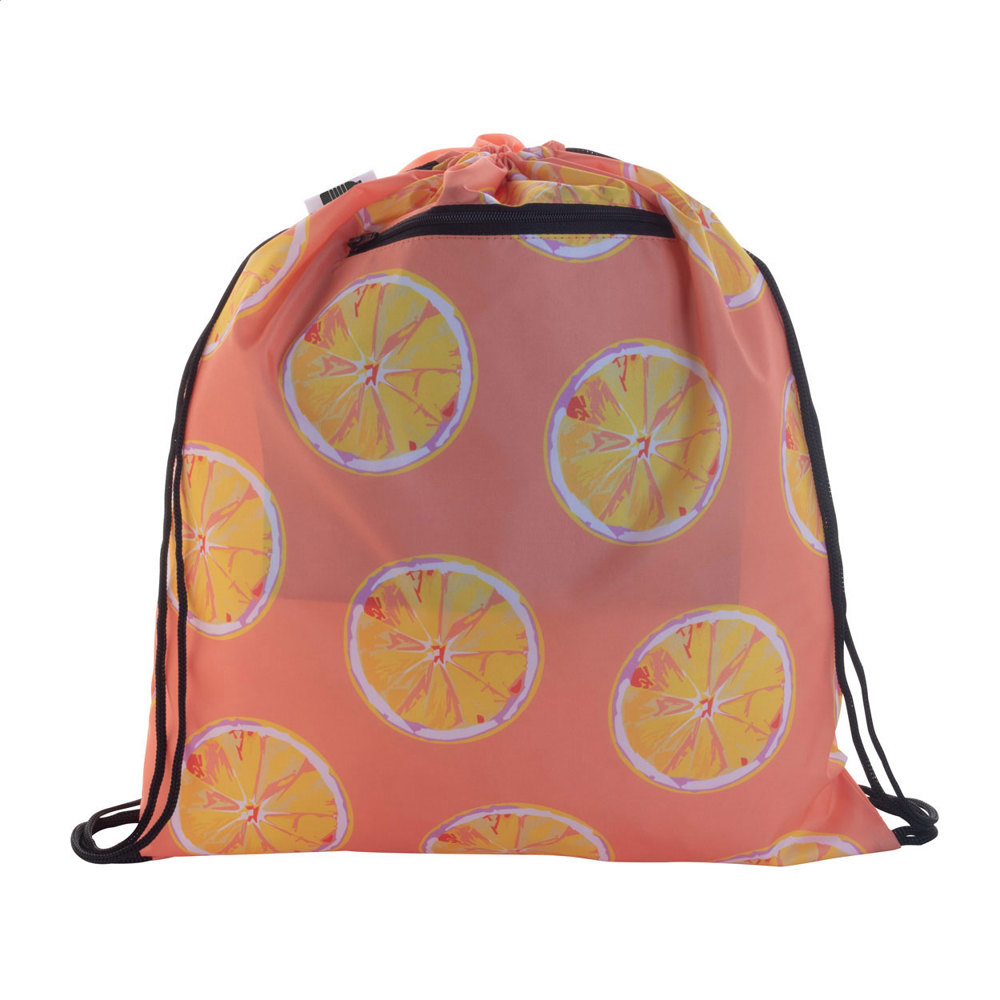 CreaDraw RFID RPET - Turnbeutel - Schwarz