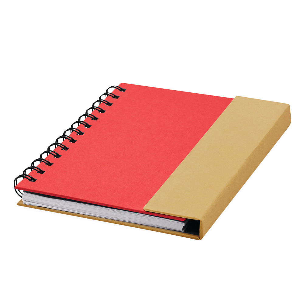 MAGNY - Notizbuch - natur, rot