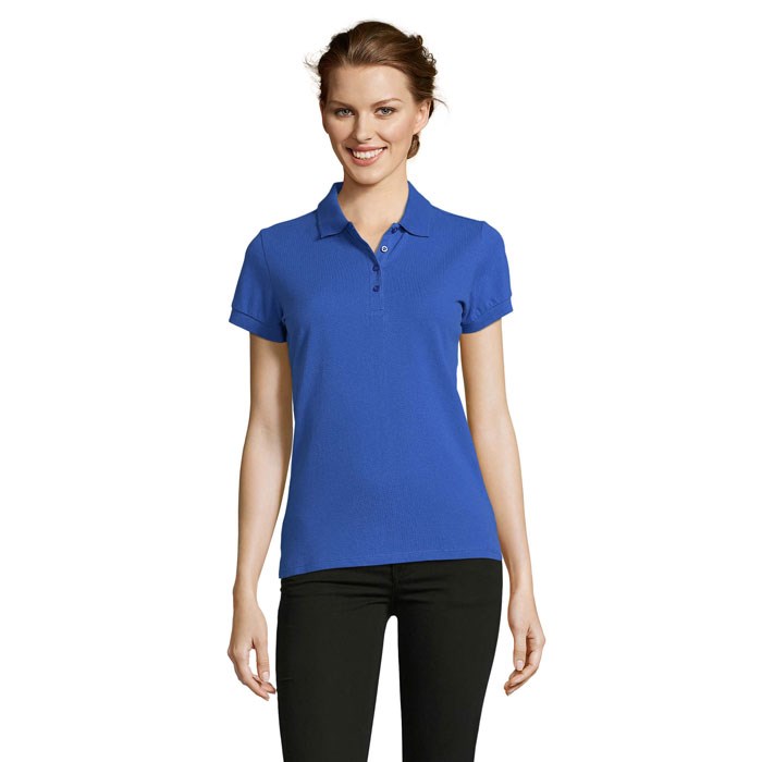 PEOPLE - PEOPLE DAMEN POLO 210g - Royal Blue