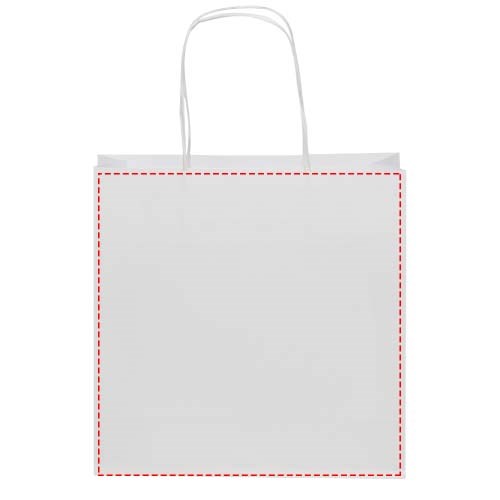 Kraftpapiertasche 120 /m² mit gedrehten Griffen – 24 × 9 × 24 cm