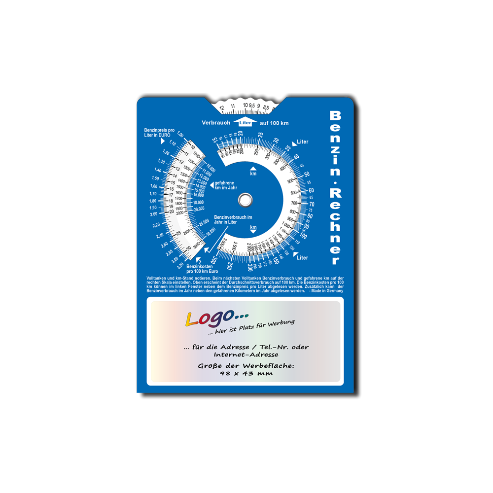 Parkscheibe (AT) Benzinverbrauchsrechner