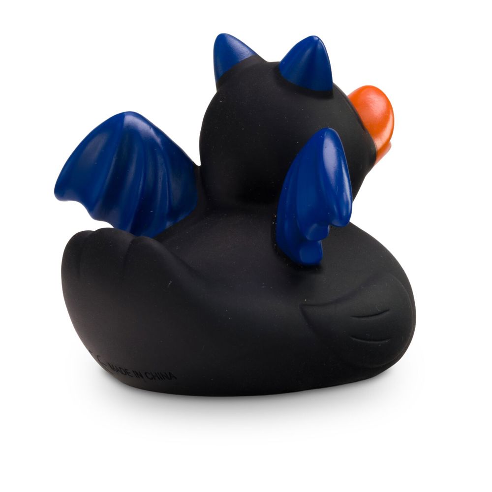 Werbeente Batduck Superheld schwarz-blau