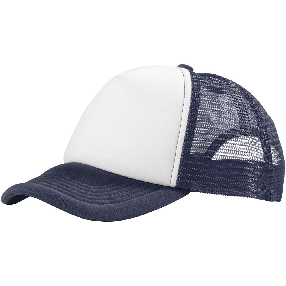 Trucker Kappe mit 5 Segmenten - navy, weiss