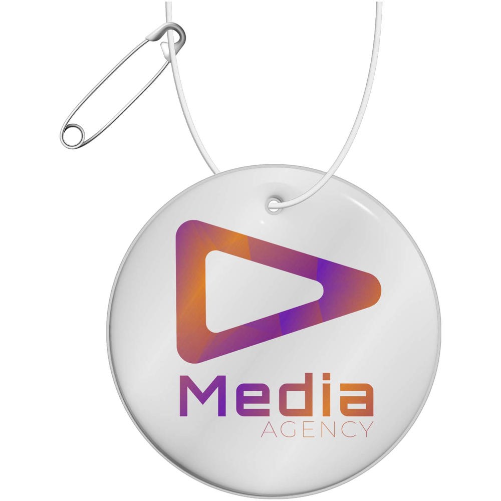 RFX™ H-16 runder, leichter, reflektierender PVC-Anhänger – medium