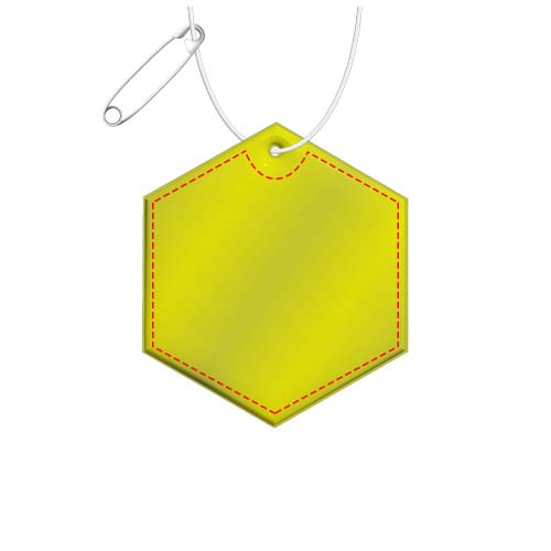 RFX™ H-12 sechseckiger, leichter, reflektierender PVC-Anhänger