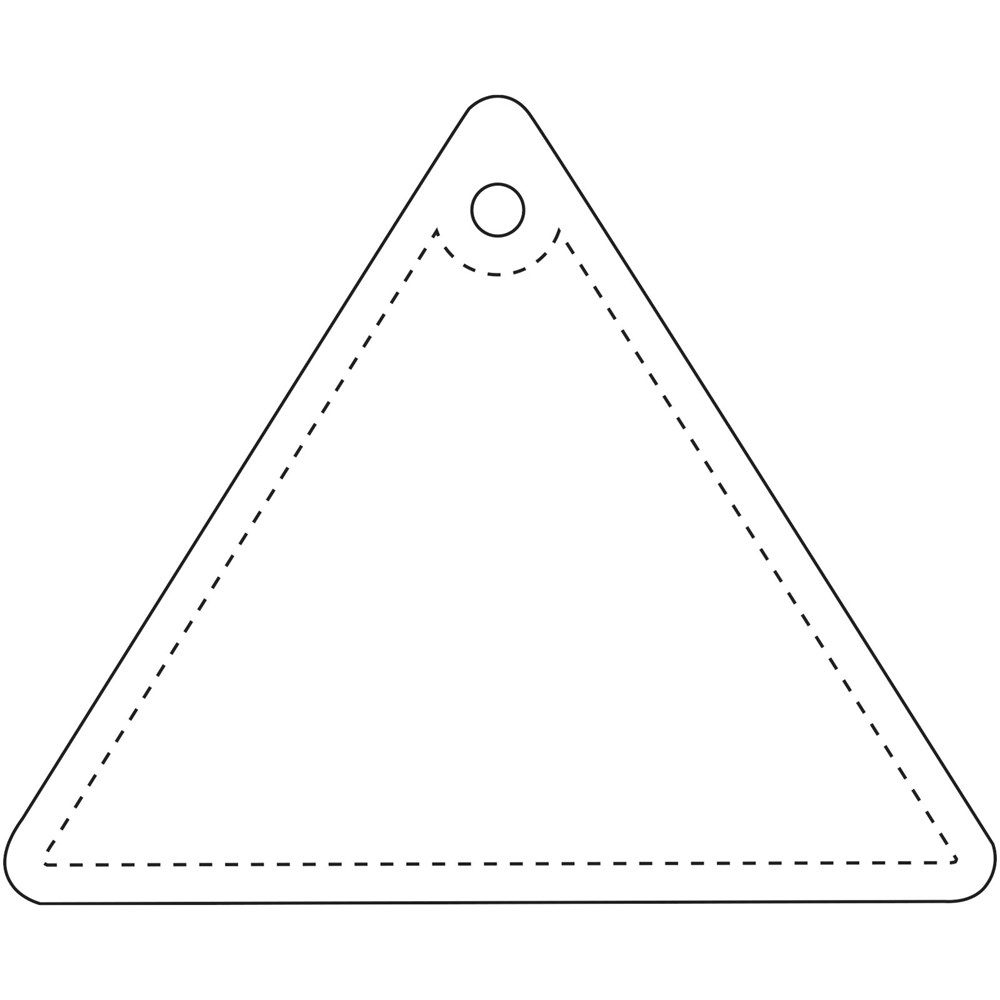 RFX™ H-12 Dreieckiger reflektierender PVC-Anhänger