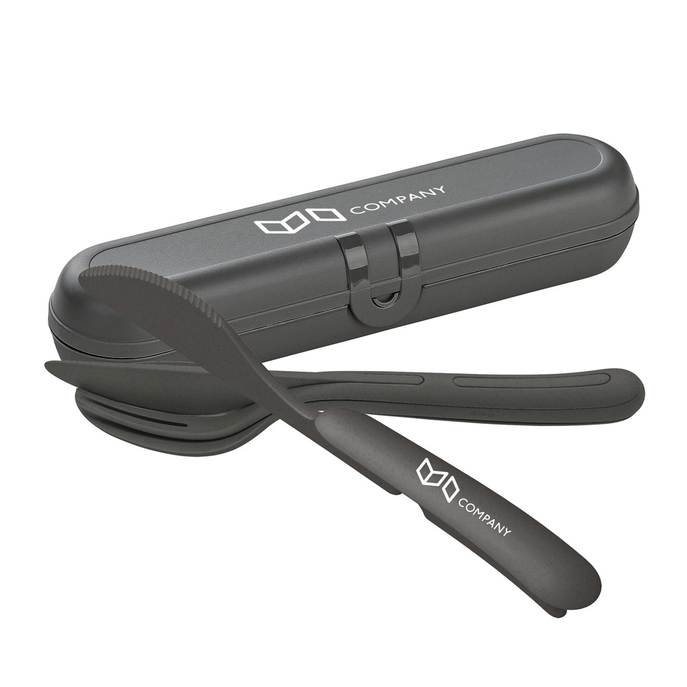 KOZIOL KLIKK READY Besteck Etui + Besteckset