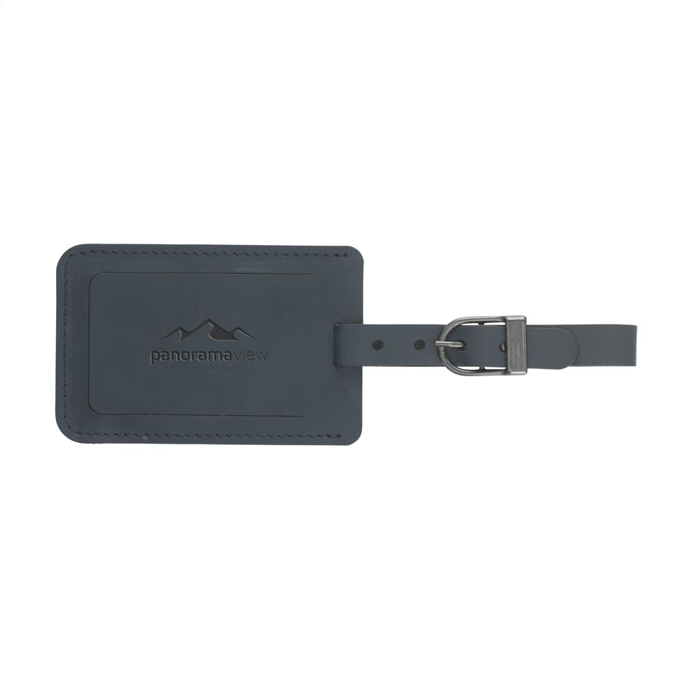 Recycled Leather Luggage Tag Gepäckanhänger