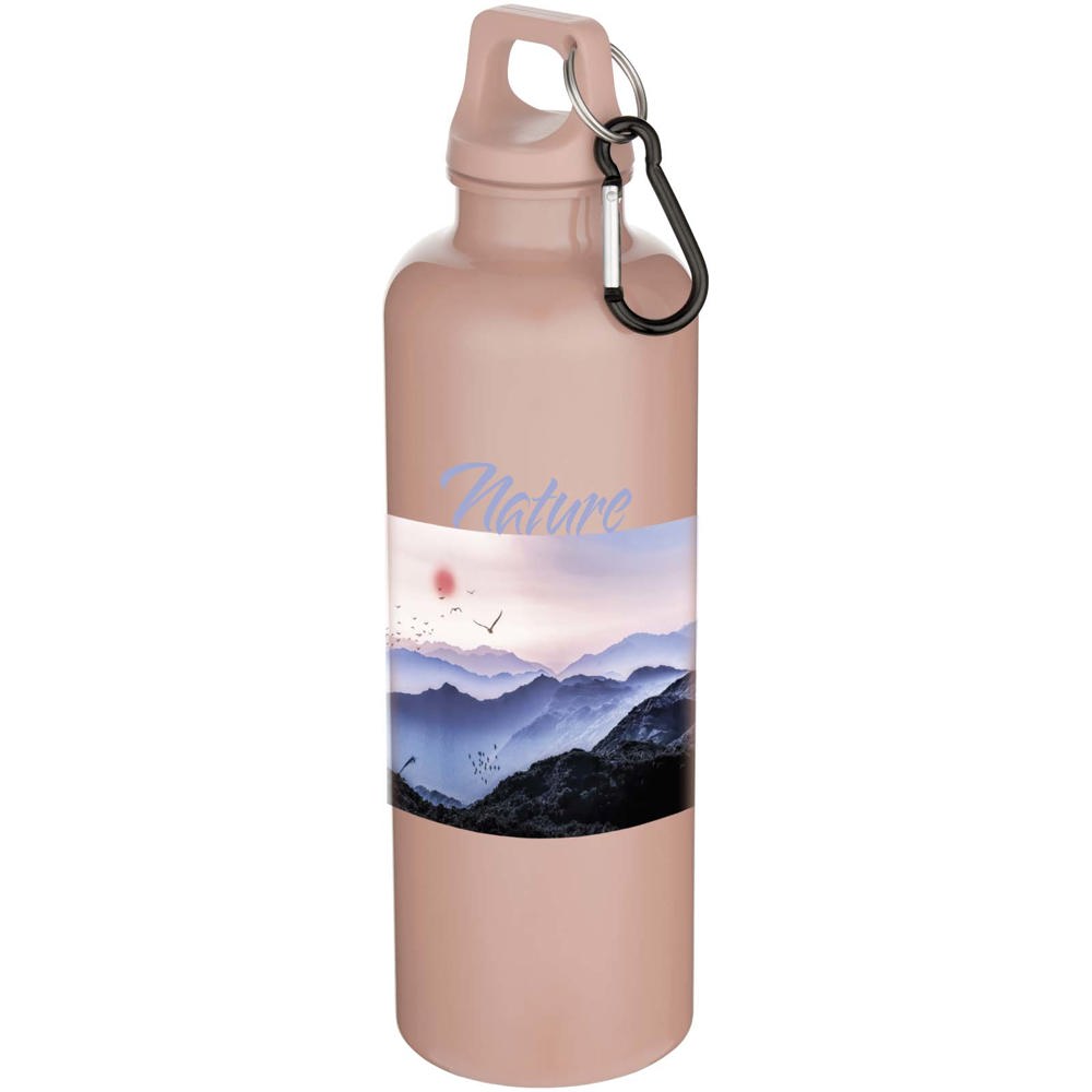 Oregon 750 ml einfarbige RS-zertifizierte Wasserflasche aus recyceltem Kunststoff mit Karabinerhaken  