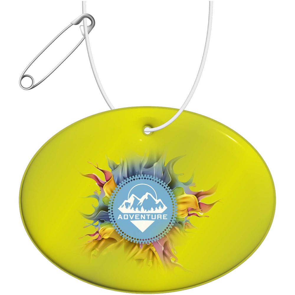 RFX™ H-16 runder, leichter, reflektierender PVC-Anhänger – groß