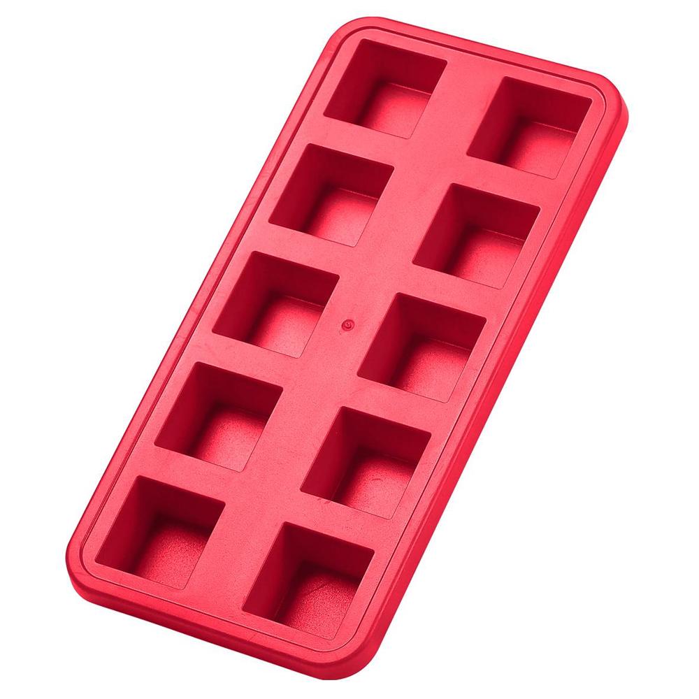 Eiswürfelform "Quadrate" - standard-rot