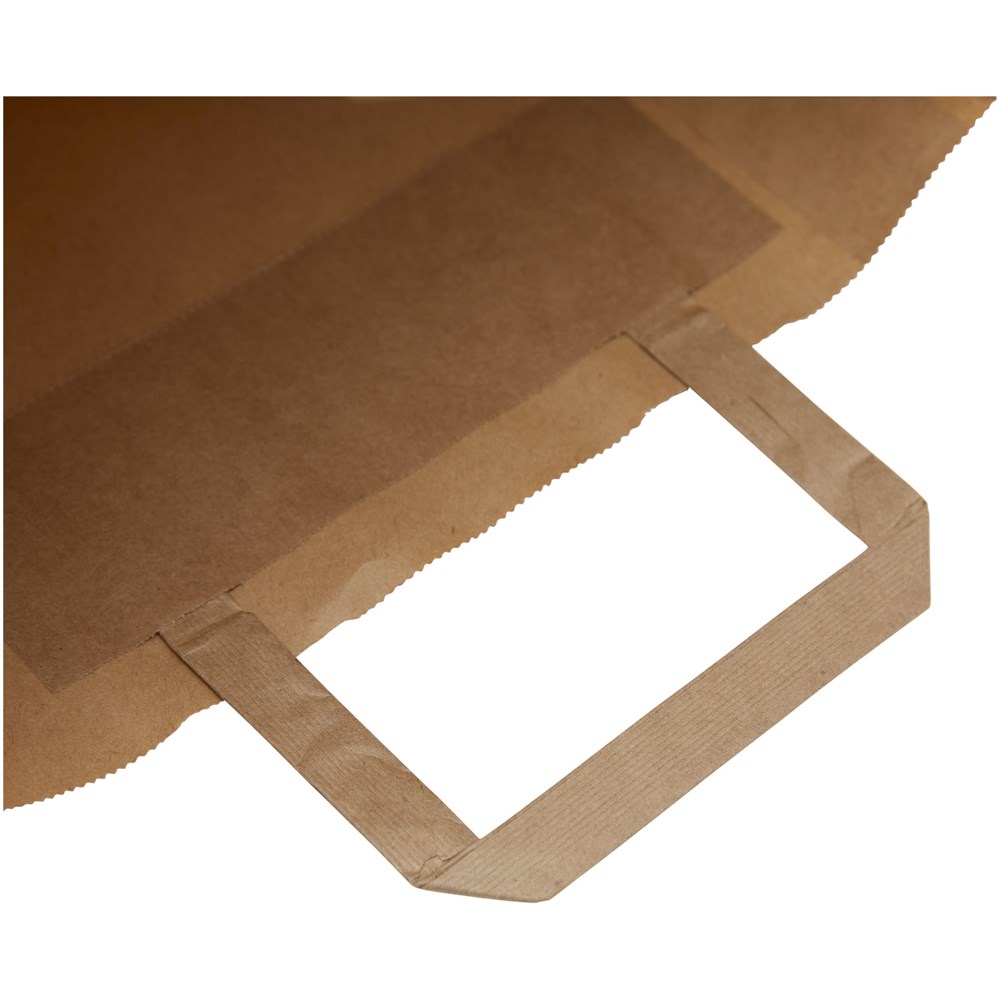 Kraftpapiertasche 80-90 g/m² mit flachen Griffen – 25 × 11 × 31 cm