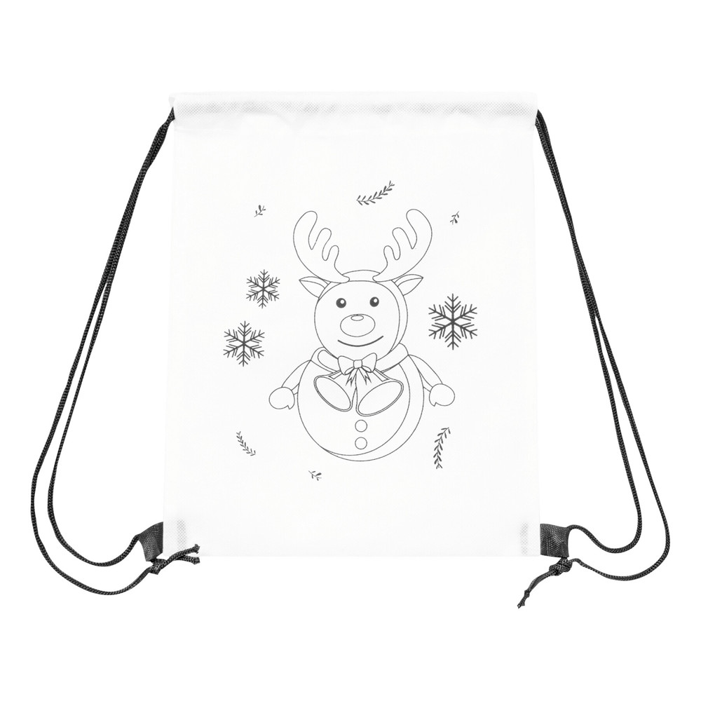 COLOURFUL SNOWMAN - Bemalbarer Turnbeutel - COLOURFUL ELK