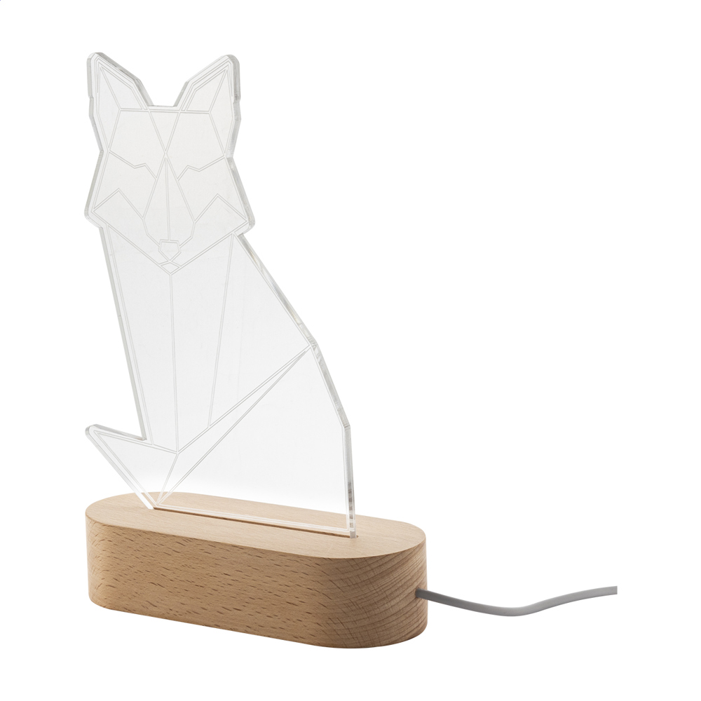 Woodify - LED-Trophäe - transparent/natur