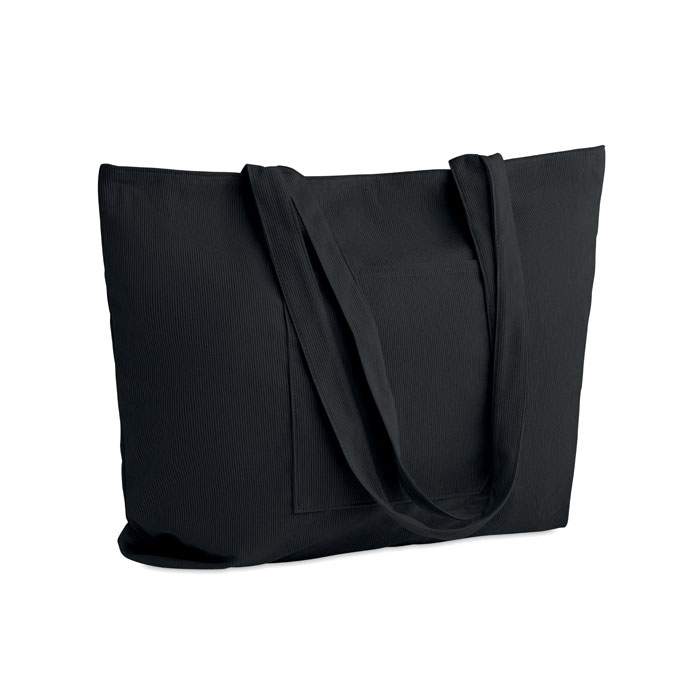 CORDY G - Einkaufstasche Kord-Polyester - schwarz