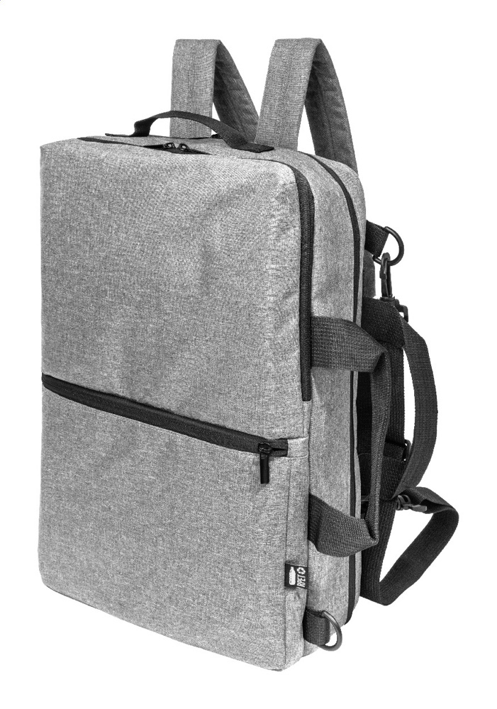 Walton - Dokumentenrucksack, RPET - grau