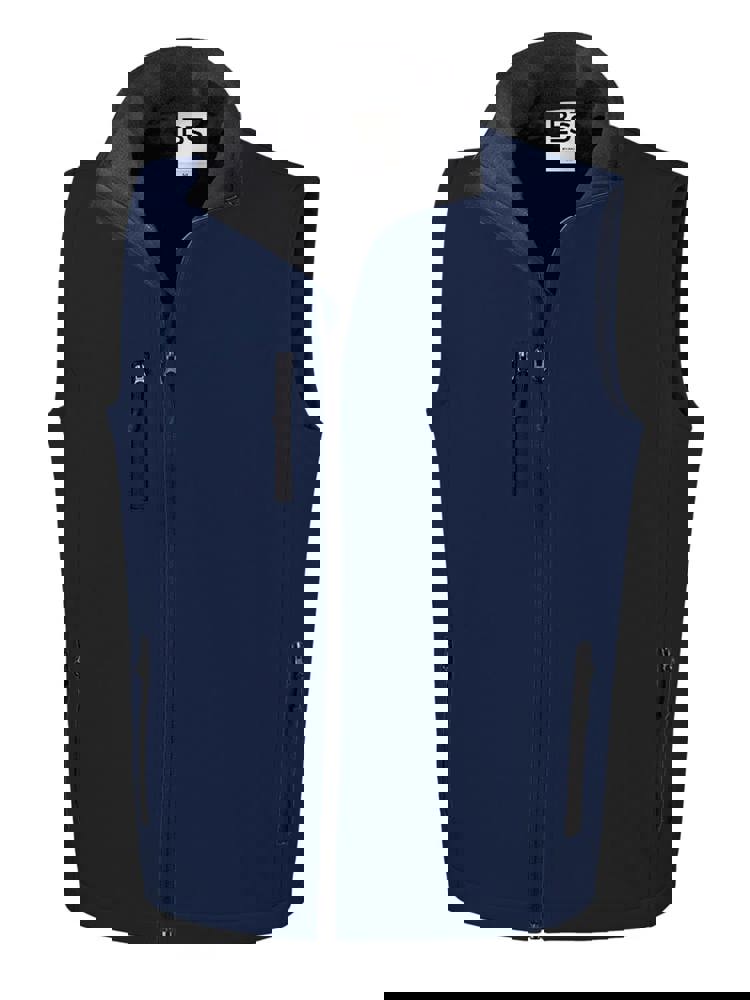 BS Traveller Softshell Bodywarmer, 275 gr/m² - Navy (PMS 5395C)