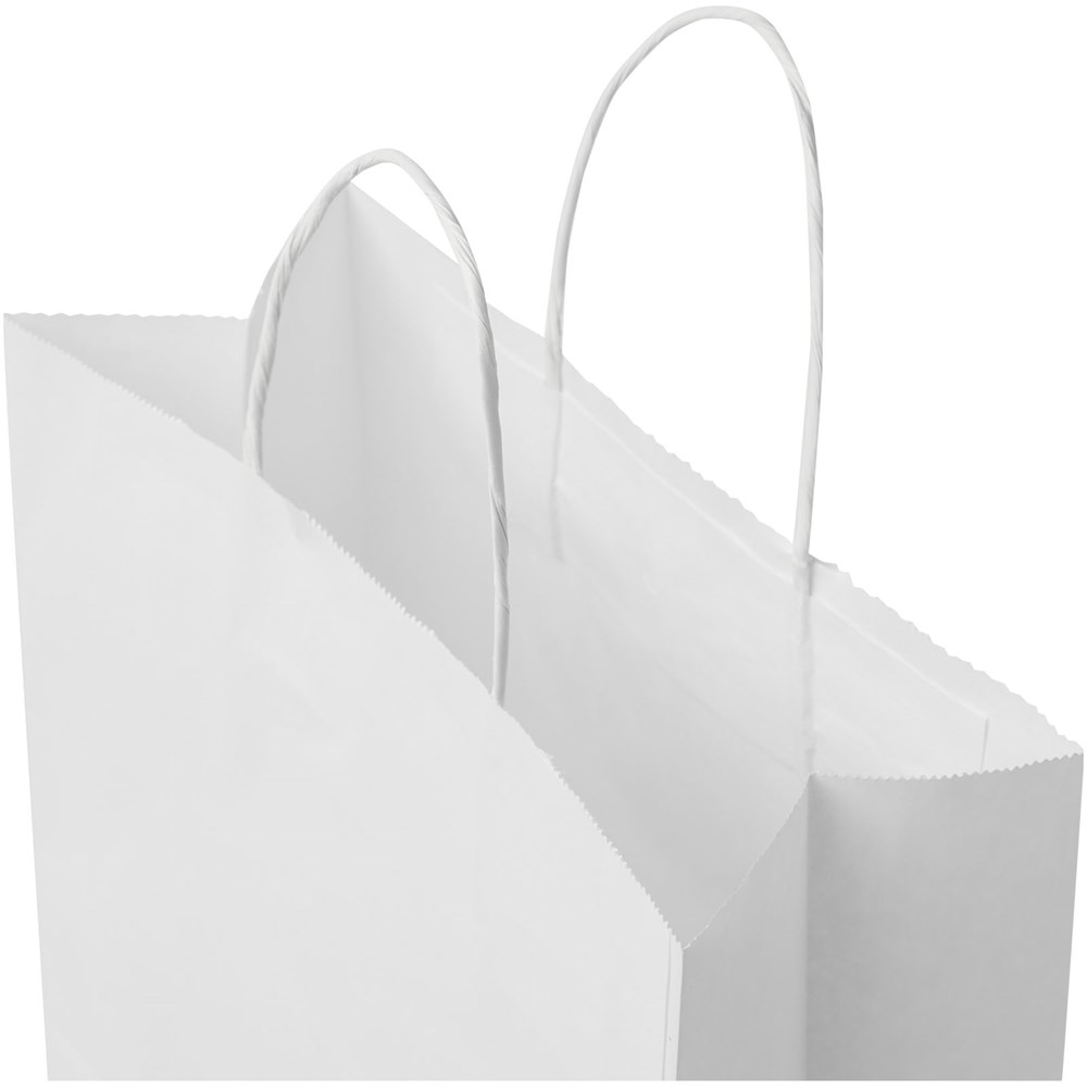 Kraftpapiertasche 80 g/m² mit gedrehten Griffen – 25 × 11 × 32 cm