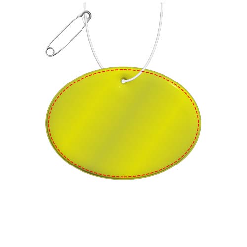 RFX™ H-16 runder, leichter, reflektierender PVC-Anhänger – groß