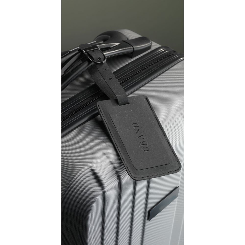 Recycled Leather Luggage Tag Gepäckanhänger