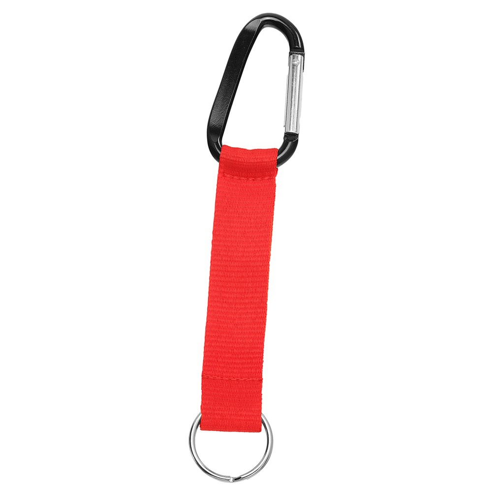Kurz-Schlüsselband/Kurz-Lanyard "Duo" - ca. Pantone 032C/schwarz