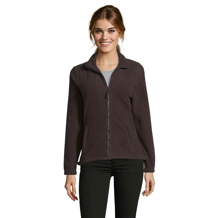 NORTH WOMEN - NORTH DAMEN FL JACKE  300g - Dark Chocolate