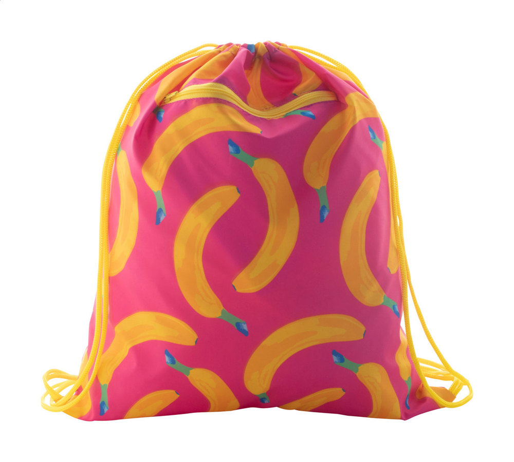 CreaDraw Zip - Individueller Turnbeutel - gelb/weiß