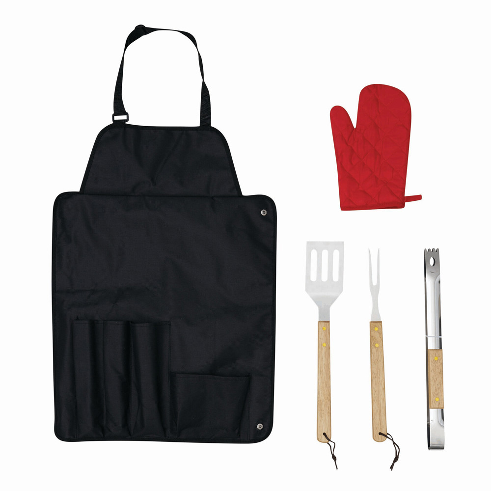 GREAT BBQ - Grill-Schürze mit Grillbesteck