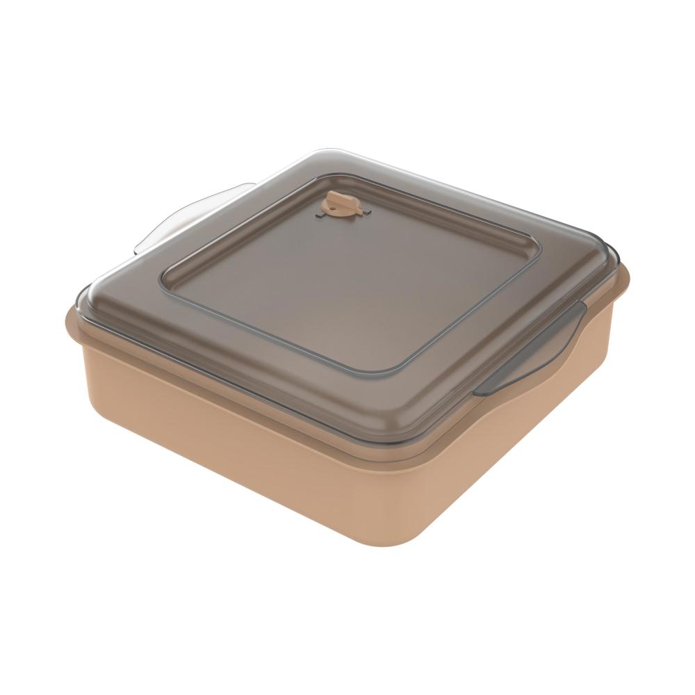 Universalbox „ToGo“ - beständiges braun/transparent