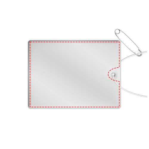 RFX™ H-12 rechteckiger, leichter, reflektierender PVC-Anhänger – groß