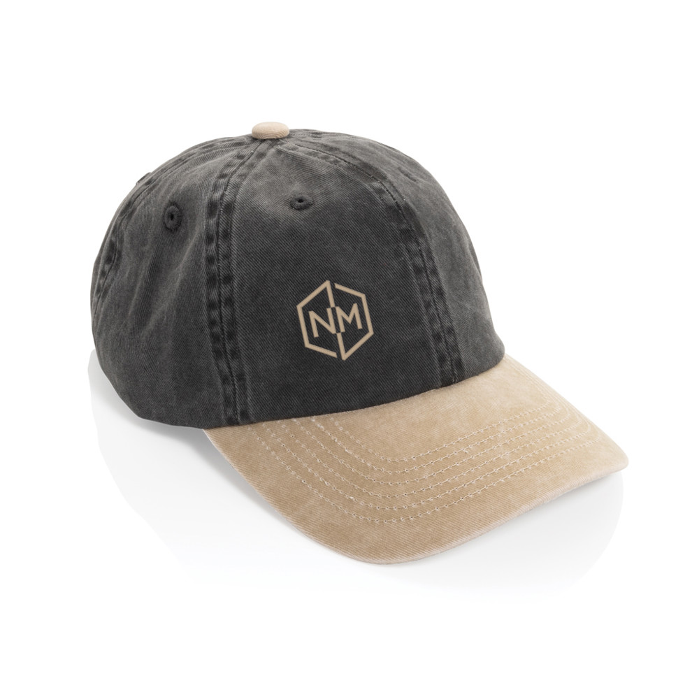 BEAU AWARE™ Two-Tone 6-Panel-Cap aus washed Cotton-Twill