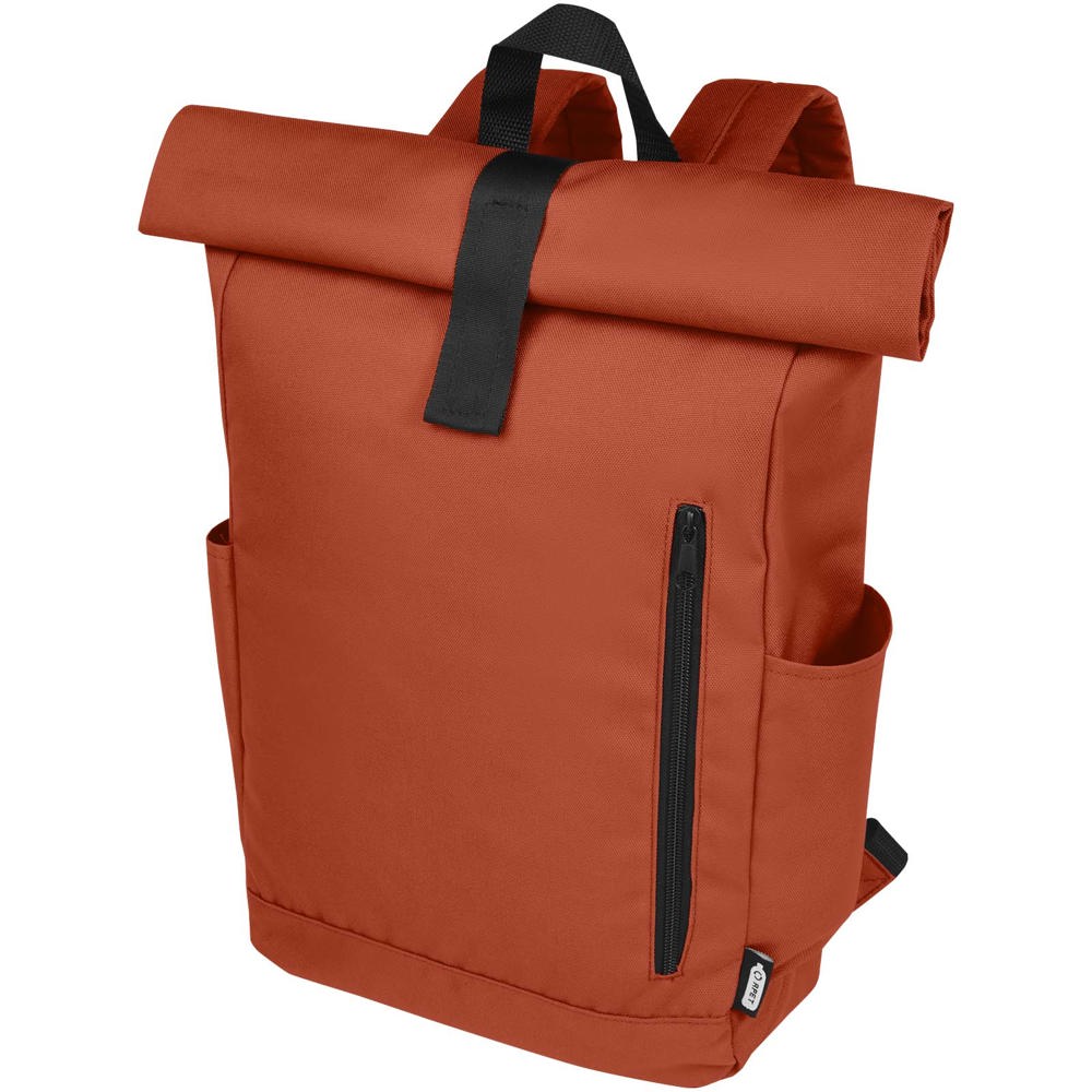 Byron 15,6" GRS RPET Roll-Top Rucksack 18 L - Brick