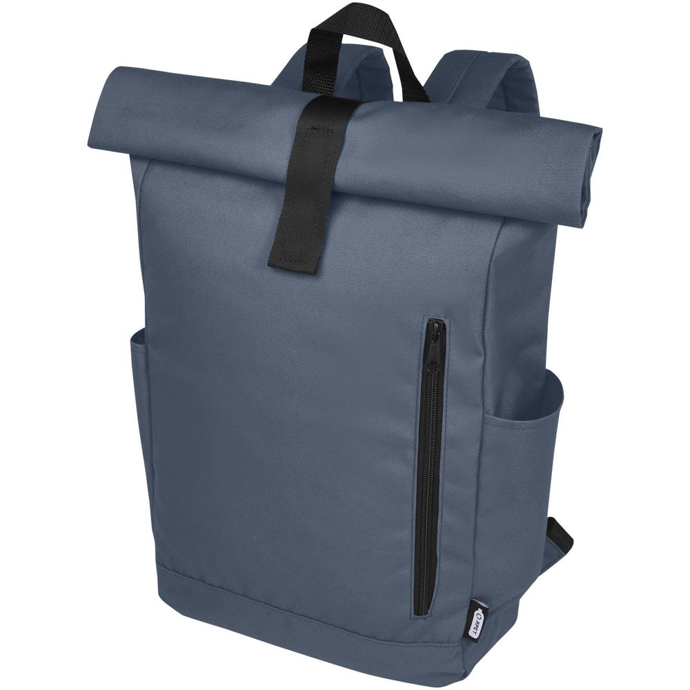 Byron 15,6" GRS RPET Roll-Top Rucksack 18 L - Hale Blue