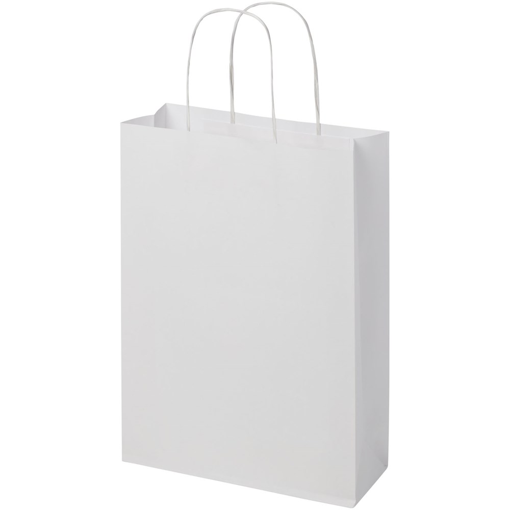 Kraftpapiertasche 120 g/m² mit gedrehten Griffen – 24 × 9 × 32 cm