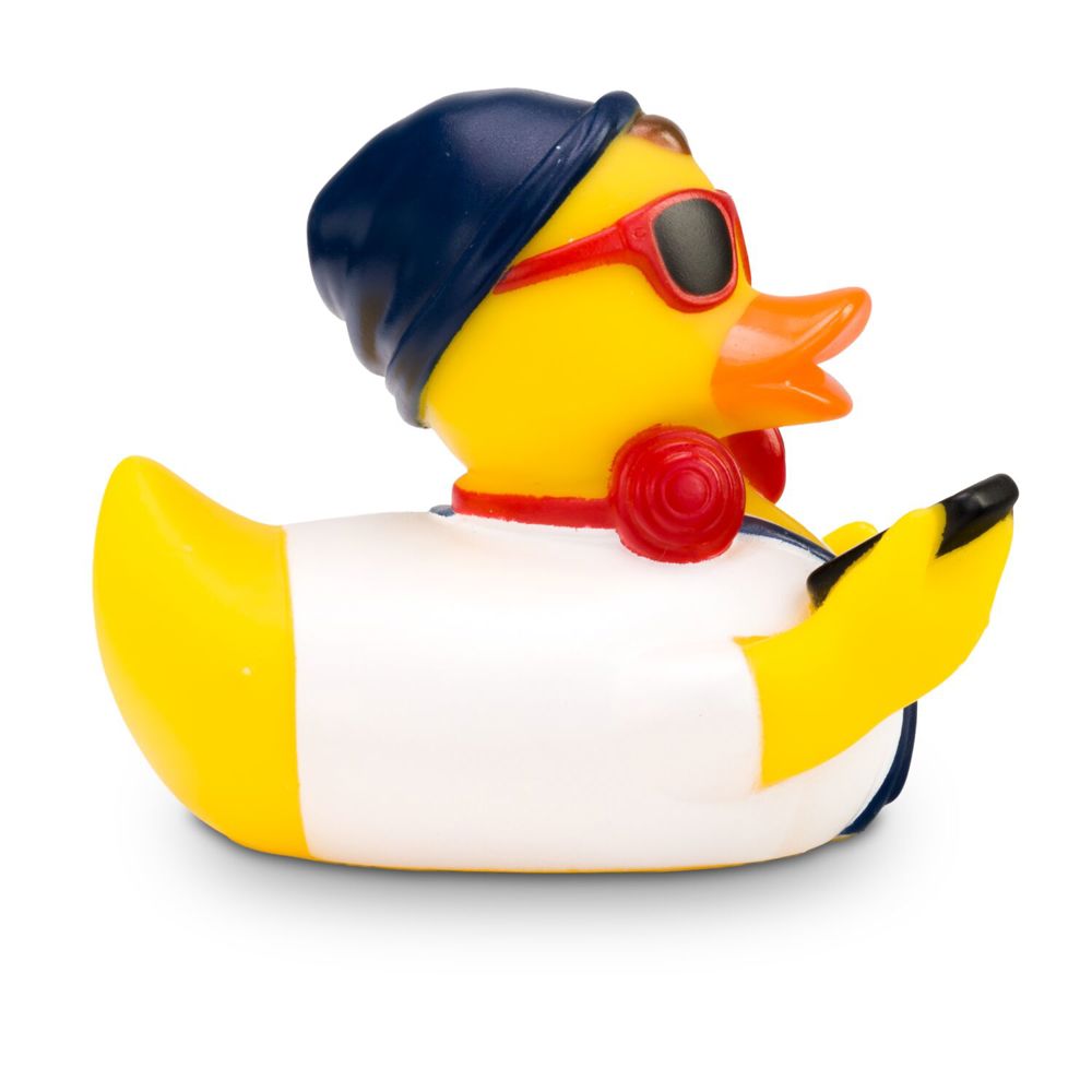 Werbeente Hannes Hipster weißes Shirt