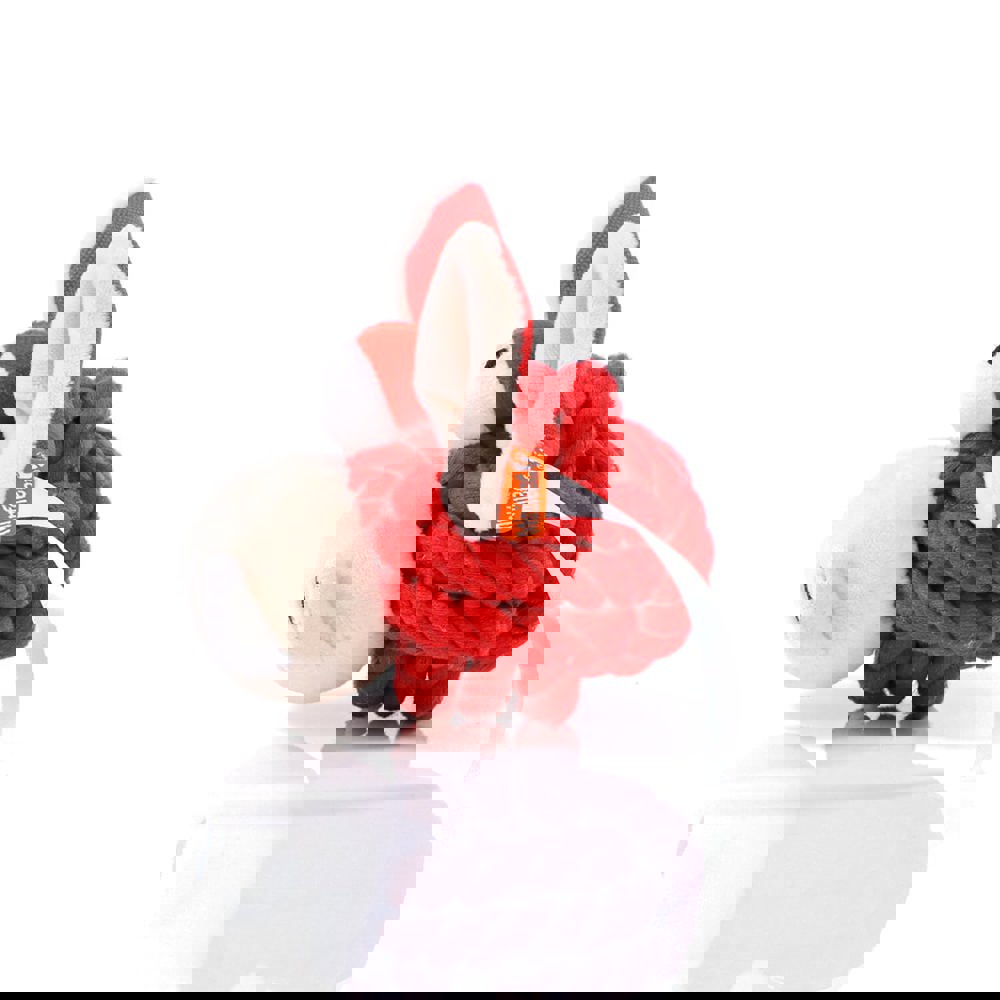 Hundespielzeug Knotentier Wildschwein, rot, one size