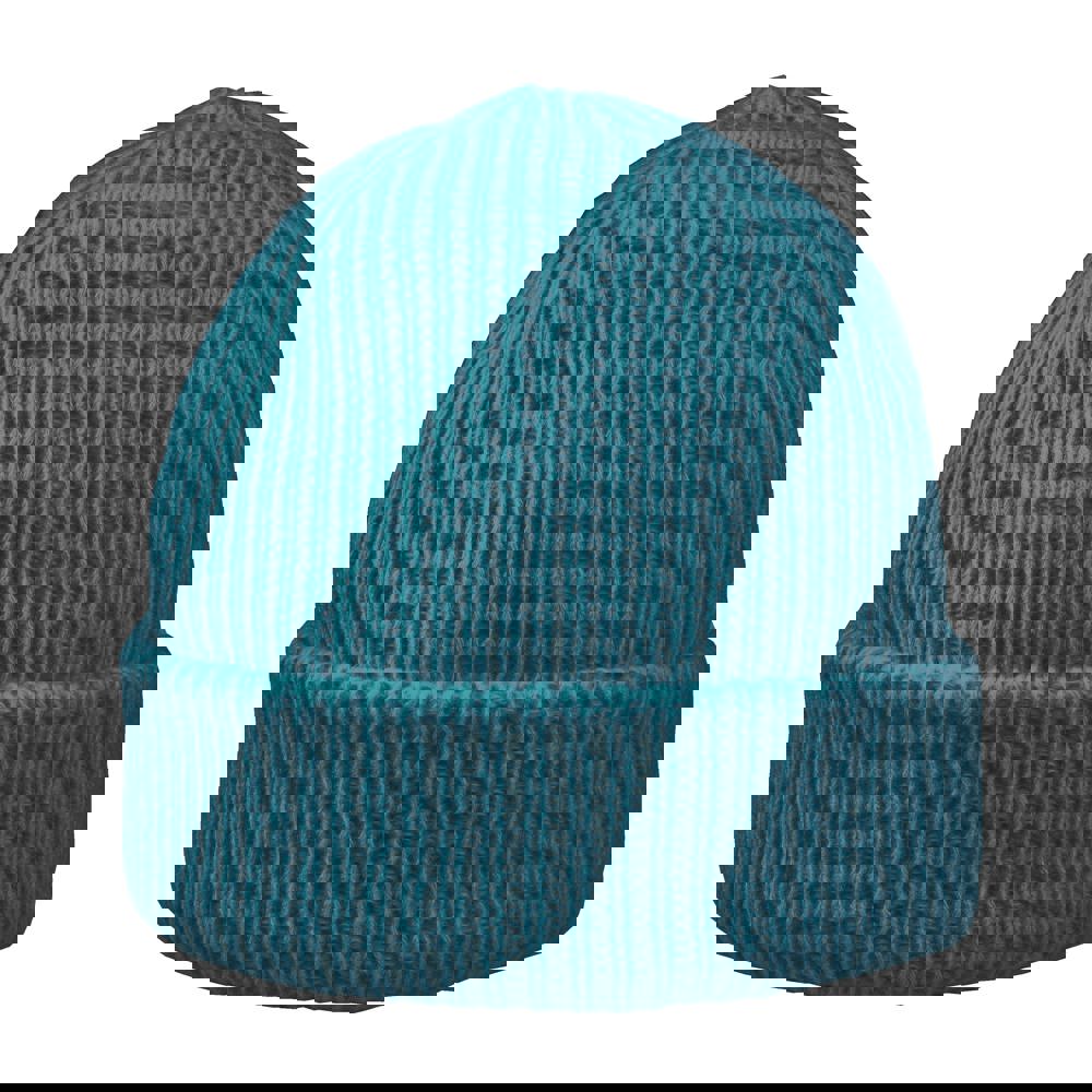 Luxury Fine Rib Beanie - Petrol