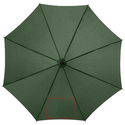 Kyle 23" Automatikregenschirm mit Holzstange und -griff