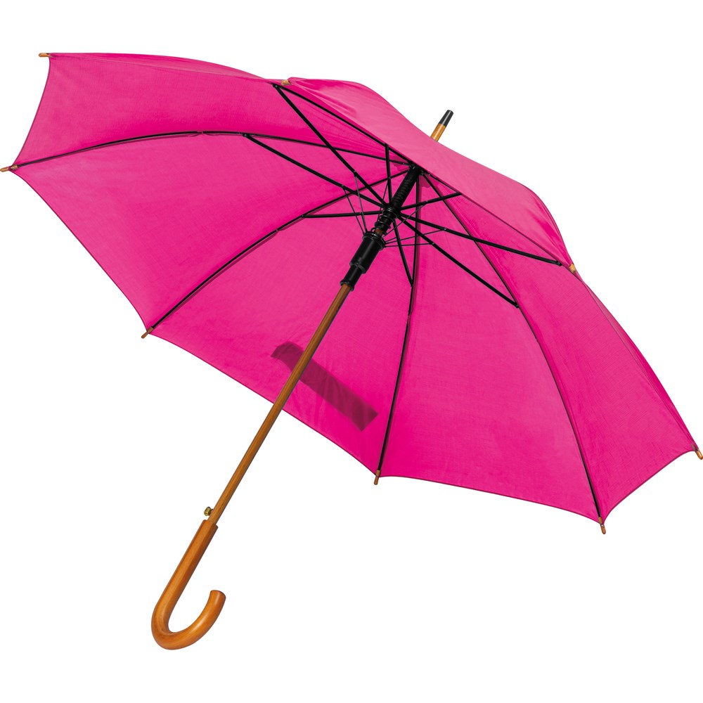 Automatikstockschirm aus Polyester - pink