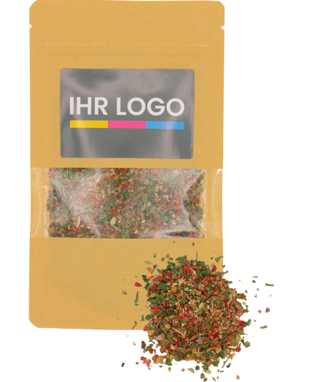Bruschetta Gewürz verpackt im Doypack Beutel groß Natur