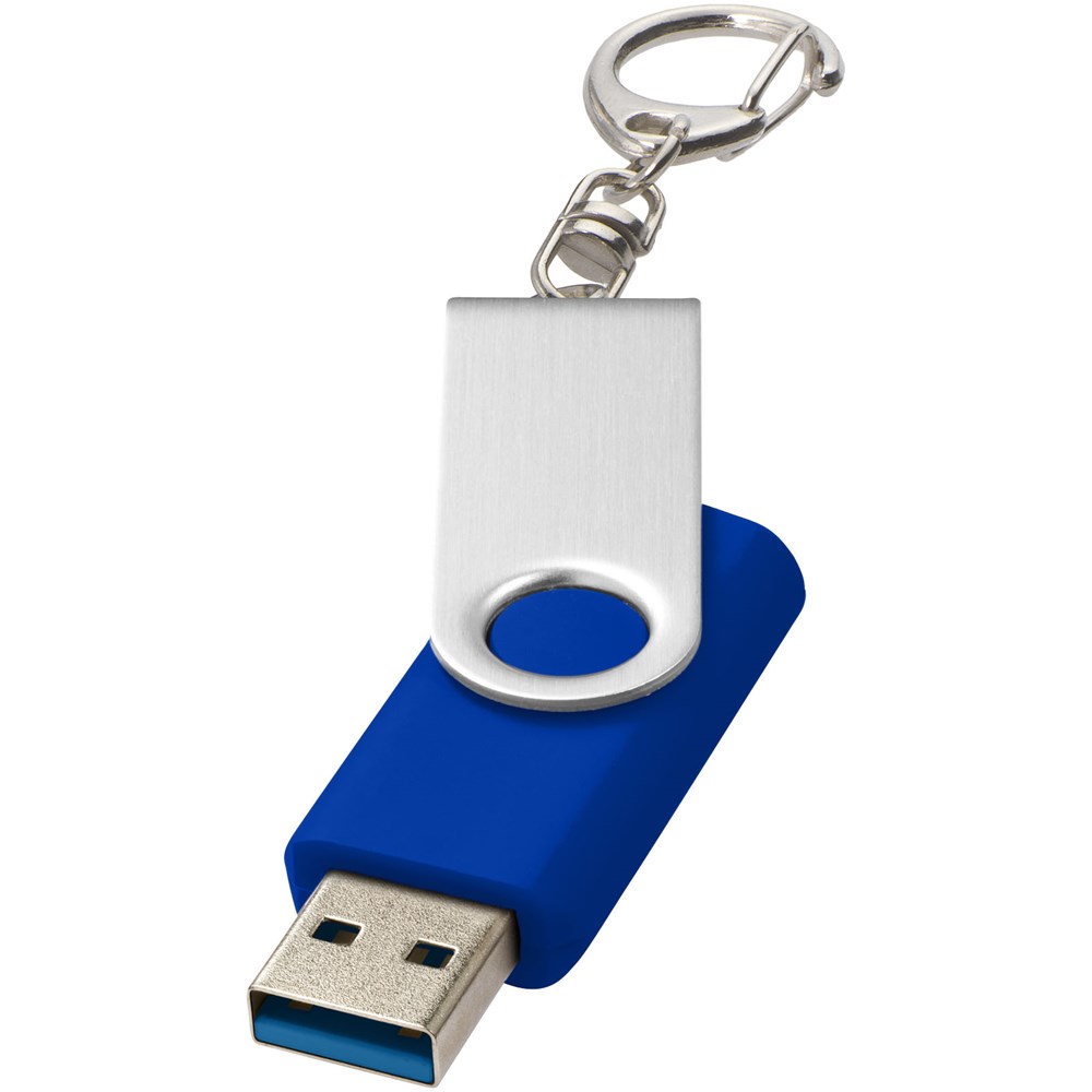 Rotate USB-Stick 3.0 mit Schlüsselanhänger - royalblau