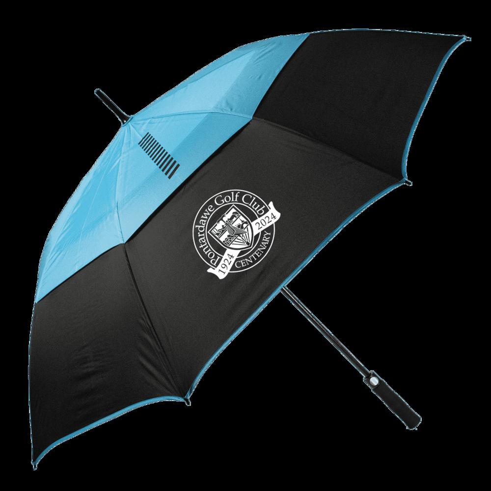 TourDry Golfregenschirm - Schwarz/Blau