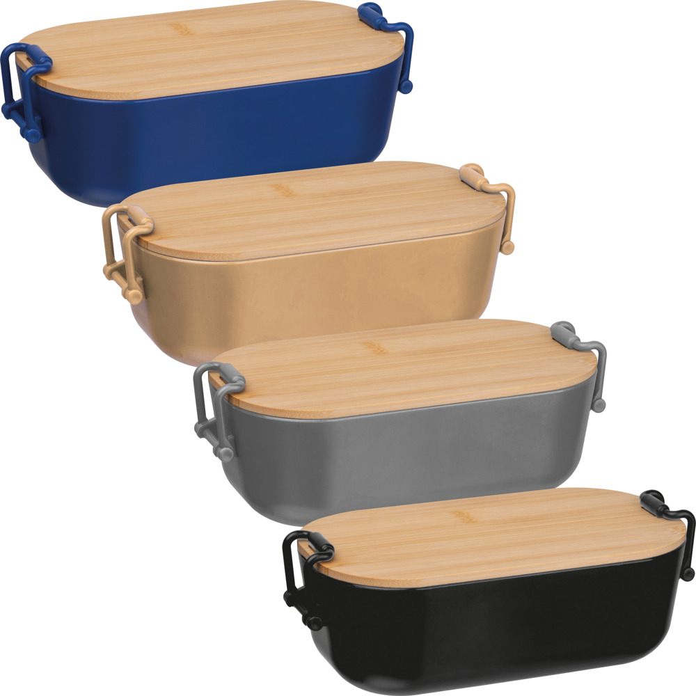 Lunchbox mit Bambusdeckel und Bügelverschluss JAVIER