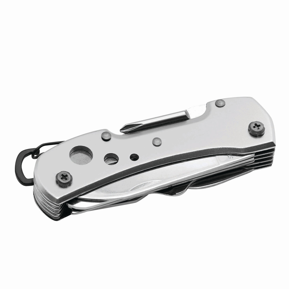 STRONG HELPER - Taschenmesser, 12-teilig - silber