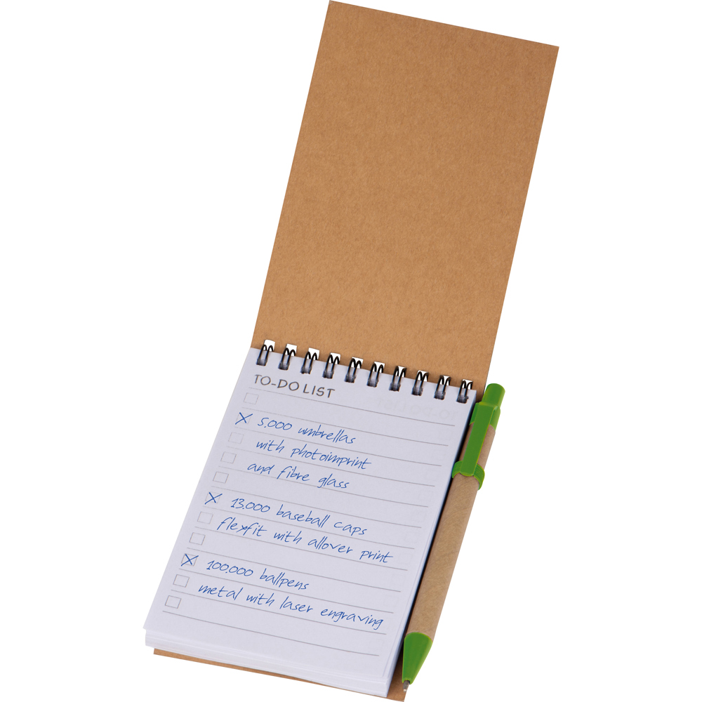 Ringbuch mit Kugelschreiber und "To do Liste" EUGENIO