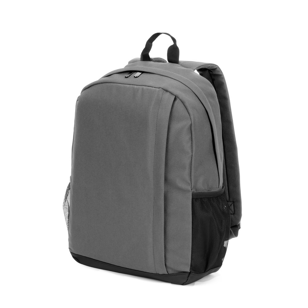 LIVERPOOL. Laptop-Rucksack aus recyceltem 600D Polyester, 15" - grau