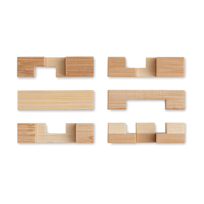 SQUARENATS - Holzpuzzle/Gehirnjogging Bambus